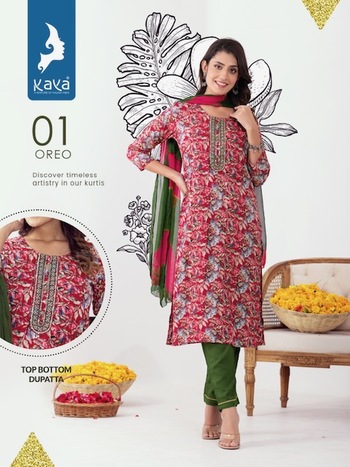 KAYA KURTI OREO RAYON FOIL PRINT KURTIS CATALOGUE WHOLESALER IN SURAT