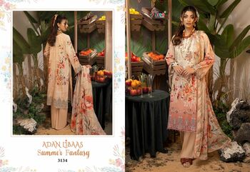 SHREE FABS ADAN LIBAAS SUMMER FANTASY COTTON PRINT PAKISTANI SUITS NEW CATALOGUE