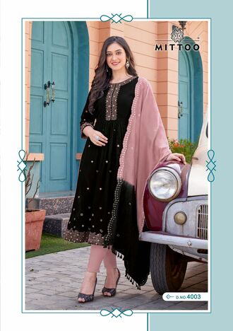 MITTOO ANTRA KURTI PANT WITH DUPATTA ONLINE SUPPLIER SURAT