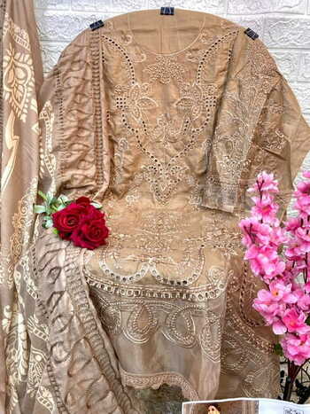 MUSHQ M 220 & 222 COTTON EMBROIDERY PAKISTANI SUITS BY SHRADDHA