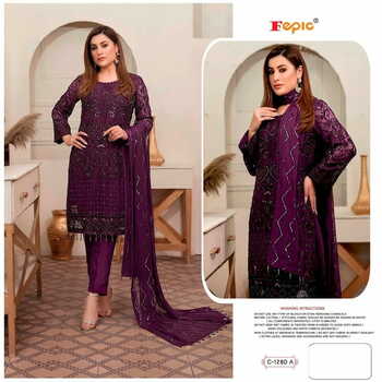 FEPIC ROSEMEEN C 1280 SERIES GEORGETTE PAKISTANI SUITS