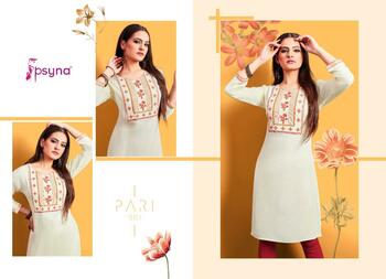 PSYNA PARI VOL 9 RAYON SLUB KURTIS MANUFACTURER