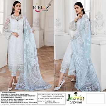 RINAZ FASHION JAZMIN VOL 17 PAKISTANI GEORGETTE SUITS LATEST COLLECTION