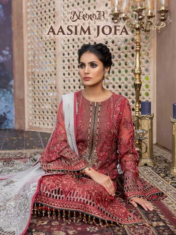 NOOR AASIM JOFA GEORGETTE PAKISTANI SUITS WHOLESALE