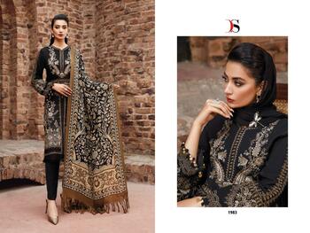 DEEPSY SUITS MARIA B EMBROIDERED LAWN 1981 TO 1987 SERIES PAKISTANI SUITS