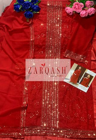 ZARQASH FLORENCE Z 2104 GEORGETTE PAKISTANI SUITS CATALOGUE