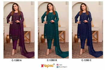 FEPIC ROSEMEEN C 1280 SERIES GEORGETTE PAKISTANI SUITS