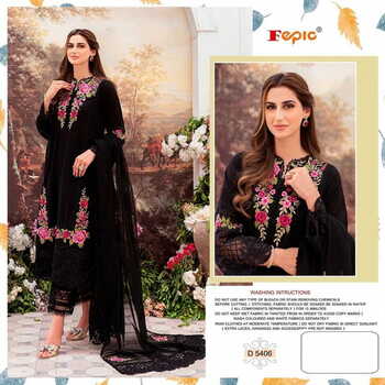 FEPIC ROSEMEEN C 5406 GEORGETTE EMBROIDERY PAKISTANI SUITS CATALOGUE