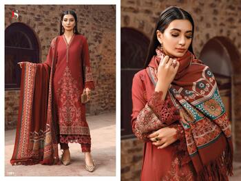 DEEPSY SUITS MARIA B EMBROIDERED LAWN 1981 TO 1987 SERIES PAKISTANI SUITS