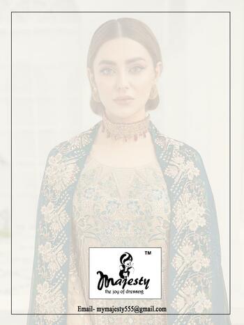 MAJESTY RAMSHA VOL 8 PAKISTANI SUITS LATEST CATALOG