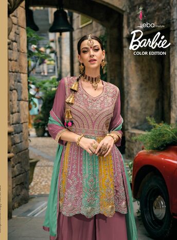 EBA LIFESTYLE BARBIE COLOR EDITION DESIGNER READYMADE SUITS SURAT