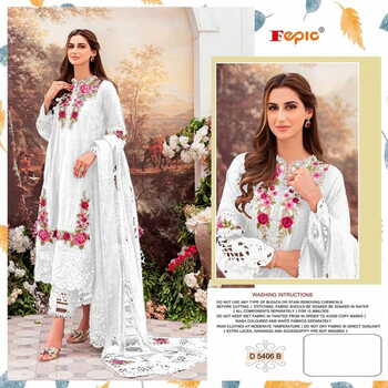 FEPIC ROSEMEEN C 5406 GEORGETTE EMBROIDERY PAKISTANI SUITS CATALOGUE