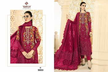 MAHNUR FASHION MAHNUR VOL 9 GEORGETTE PAKISTANI SUITS CATALOGUE