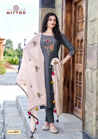 MITTOO LIFE STYLE VOL 4 READYMADE TOP PANT WITH DUPATTA WHOLESALER SURAT