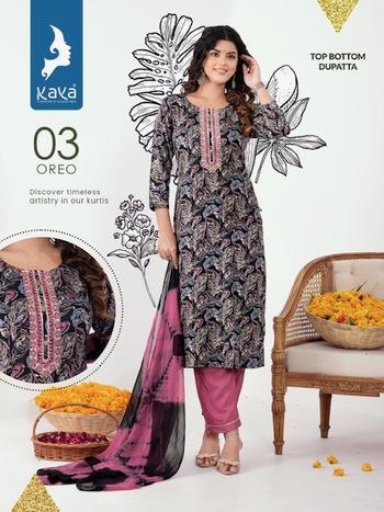 KAYA KURTI OREO RAYON FOIL PRINT KURTIS CATALOGUE WHOLESALER IN SURAT