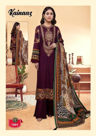 KEVAL FAB KAINAAZ LUXURY COTTON PRINT KARACHI SUITS WHOLESALE