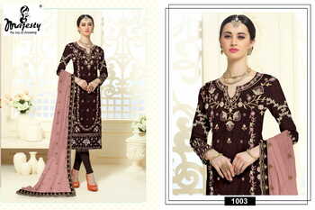 MAJESTY ANAYA VELVET EMROIDERY PAKISTANI SUITS WINTER COLLECTION