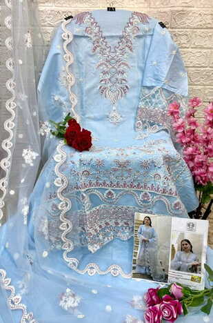 MUSHQ M 231 TO 234 SERIES COTTON EMBROIDERY PAKISTANI SUITS