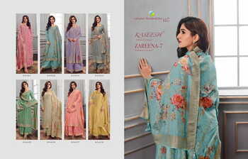 VINAY KASEESH ZAREENA VOL 7 DOLA JAQUARD DIGITAL PRINTED SUITS SURAT