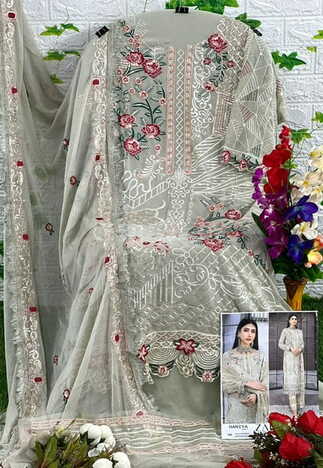 ZAHA HANIYA VOL 1 GEORGETTE EMBROIDERY PAKISTANI SUITS