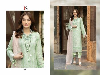 DEEPSY SUITS ADAN LIBAS CHIKANKARI 23 3061 TO 3068 SERIES PAKISTANI SUITS