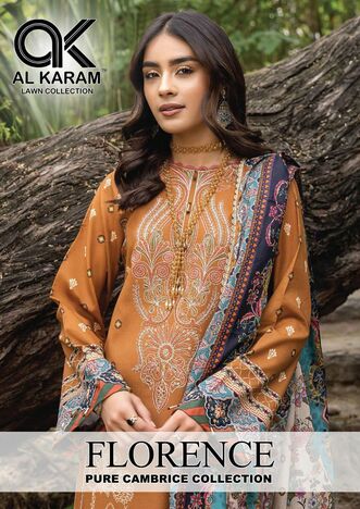 AL KARAM FLORENCE DESIGNER KARACHI SUITS WHOLESALE PRICE