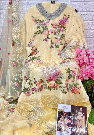 RAMSHA R 515 NX GEORGETTE PAKISTANI SUITS CATALOGUE