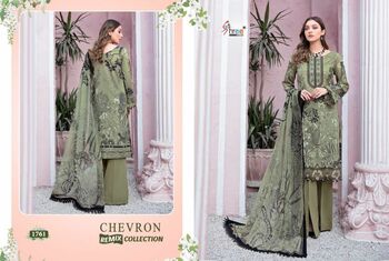 SHREE FABS CHEVRON REMIX COLLECTION PAKISTANI SUITS LATEST CATALOGUE 2021