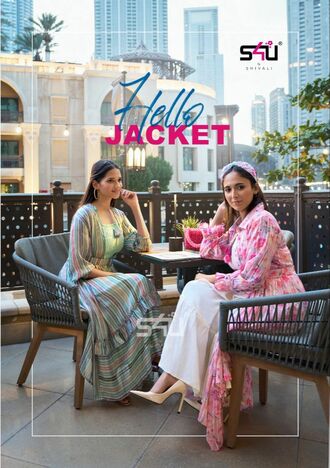 S4U HELLO JACKET VOL 9 GEORGETTE PRINTED KURTIS MANUFACTURER