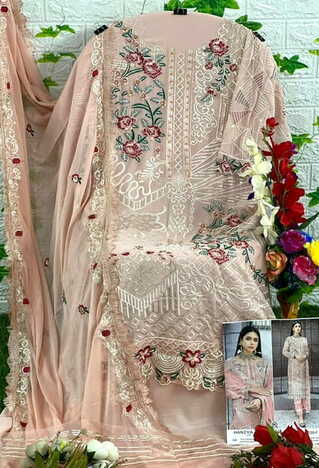 ZAHA HANIYA VOL 1 GEORGETTE EMBROIDERY PAKISTANI SUITS