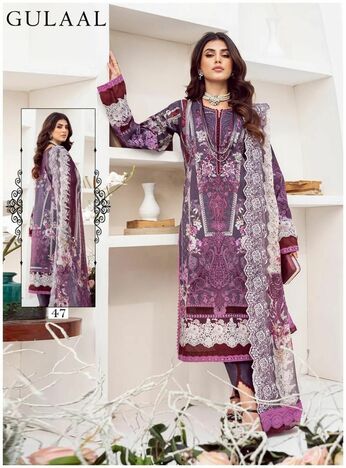 GULAAL CLASSY LUXURY COTTON COLLECTION VOL 5 COTTON KARACHI SUITS SURAT