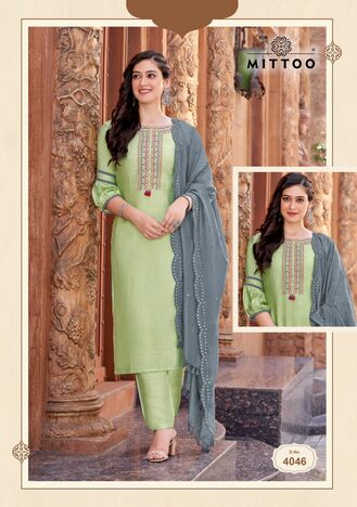 MITTOO KOHINOOR VOL 3 DESIGNER EMBROIDERY KURTIS SUPPLIER SURAT