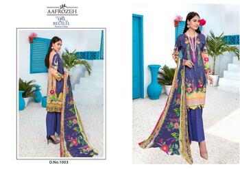 AAFROZEH REGALIA COTTON PRINTED KARACHI SUITS BEST PRICE