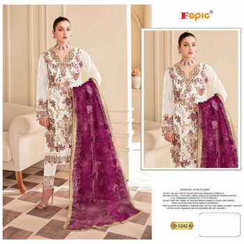 FEPIC ROSEMEEN C 5242 GEORGETTE EMBROIDERY PAKISTANI SUITS