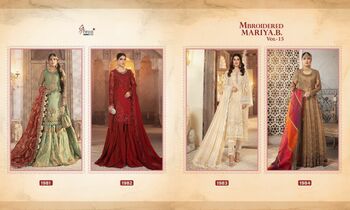 SHREE FABS MBROIDERED MARIYA B VOL 15 DESIGNER PAKISTANI SUITS