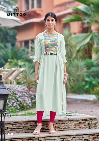 MITTOO MULBERRY RAYON KURTI CATALOGUE WHOLESALER IN SURAT