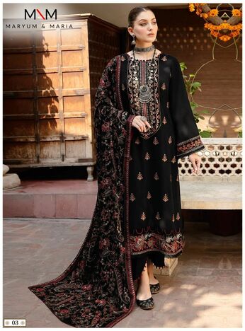 MARYAM & MARIA MAHERMAH COTTON PRINTED KARACHI SUITS