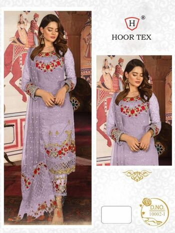 HOORTEX D.NO. 10002 GEORGETTE PAKISTANI SUITS