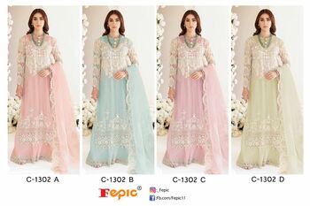 FEPIC ROSEMEEN C 1302 GEORGETTE PAKISTANI SUITS AT SURAT