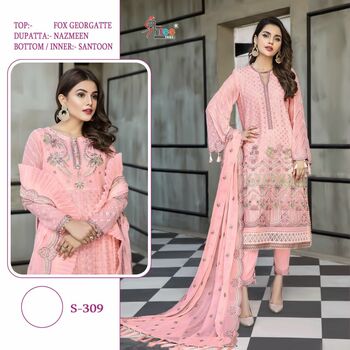 SHREE FABS D.NO 309 LATEST PAKISTANI SALWAR KAMEEZ