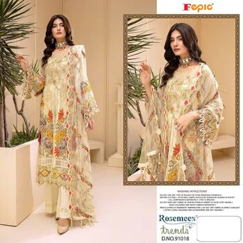 FEPIC ROSEMEEN TRENDS 91016 TO 91019 PAKISTANI SUITS WHOLESALER SURAT