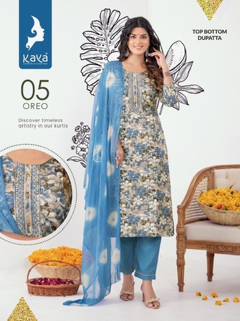 KAYA KURTI OREO RAYON FOIL PRINT KURTIS CATALOGUE WHOLESALER IN SURAT