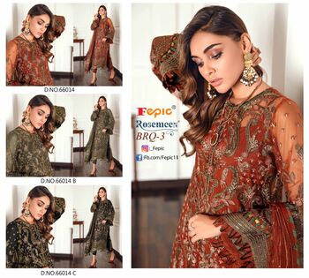 FEPIC ROSEMEEN BRQ VOL 3 66014 COLOURS PAKISTANI SUITS