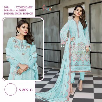 SHREE FABS D.NO 309 LATEST PAKISTANI SALWAR KAMEEZ