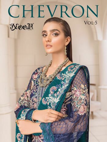 NOOR CHEVRON VOL 5  PAKISTANI GEORGETTE SALWAR KAMEEZ