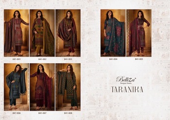 BELLIZA TARANIKA PASHMINA SALWAR SUITS SURAT BIGGEST WHOLESALER