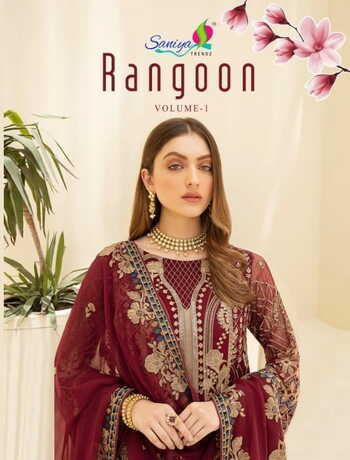 SANIYA RANGOON VOL 1 PAKISTANI SUITS LATEST CATALOGUE 2021