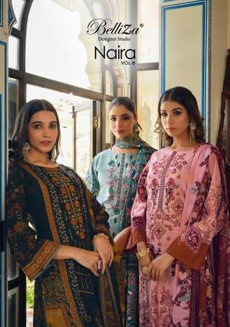 BELLIZA NAIRA VOL 8 PURE COTTON DIGITAL PRINT SUITS WHOLESALER