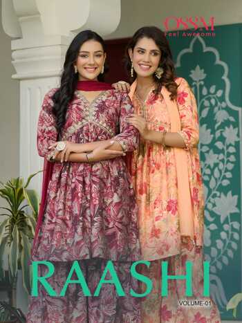 OSSM RAASHI VOL 1 ALIA CUT KURTIS NEW COLLECTION 2023