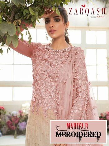 ZARQASH MBROIDERED MARIYA B D.NO 2023 PAKISTANI SALWAR SUITS